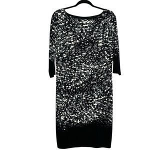 Evan-Picone Jersey Knit Knee Length Boat Neck Dress, size 8